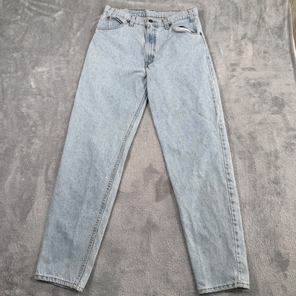 VTG 90s Levis 550 Jeans 32x32 Fits 30x31.5 Orange Tab Light Wash Relaxed Fit USA